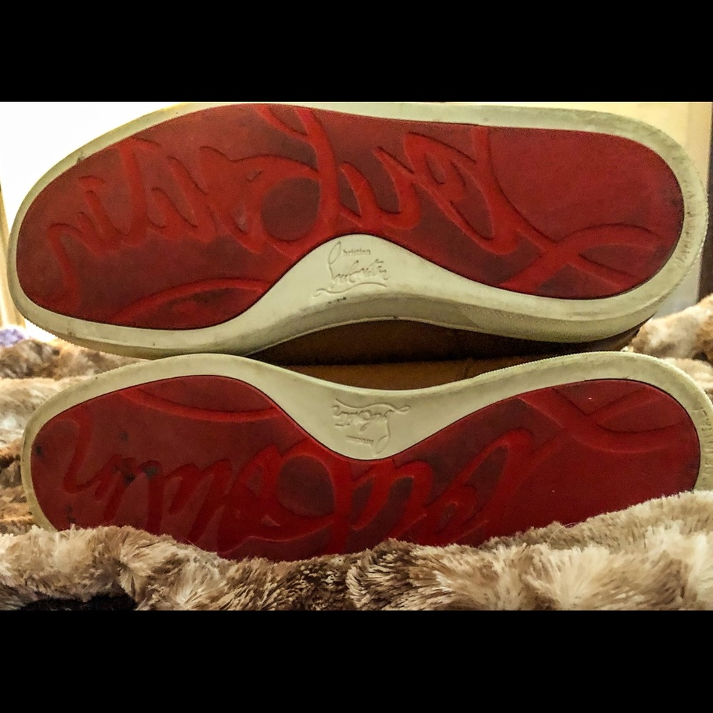 C. Louboutin Surlapony Camel Napa Spike Boots 39.5 - Picture 4 of 6